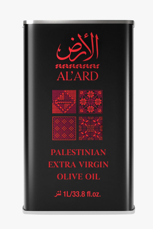 Al'ard Palestinian Agri-Product Ltd. 1 Extra Virgin Olive Oil Tin - 1L/33.8fl oz