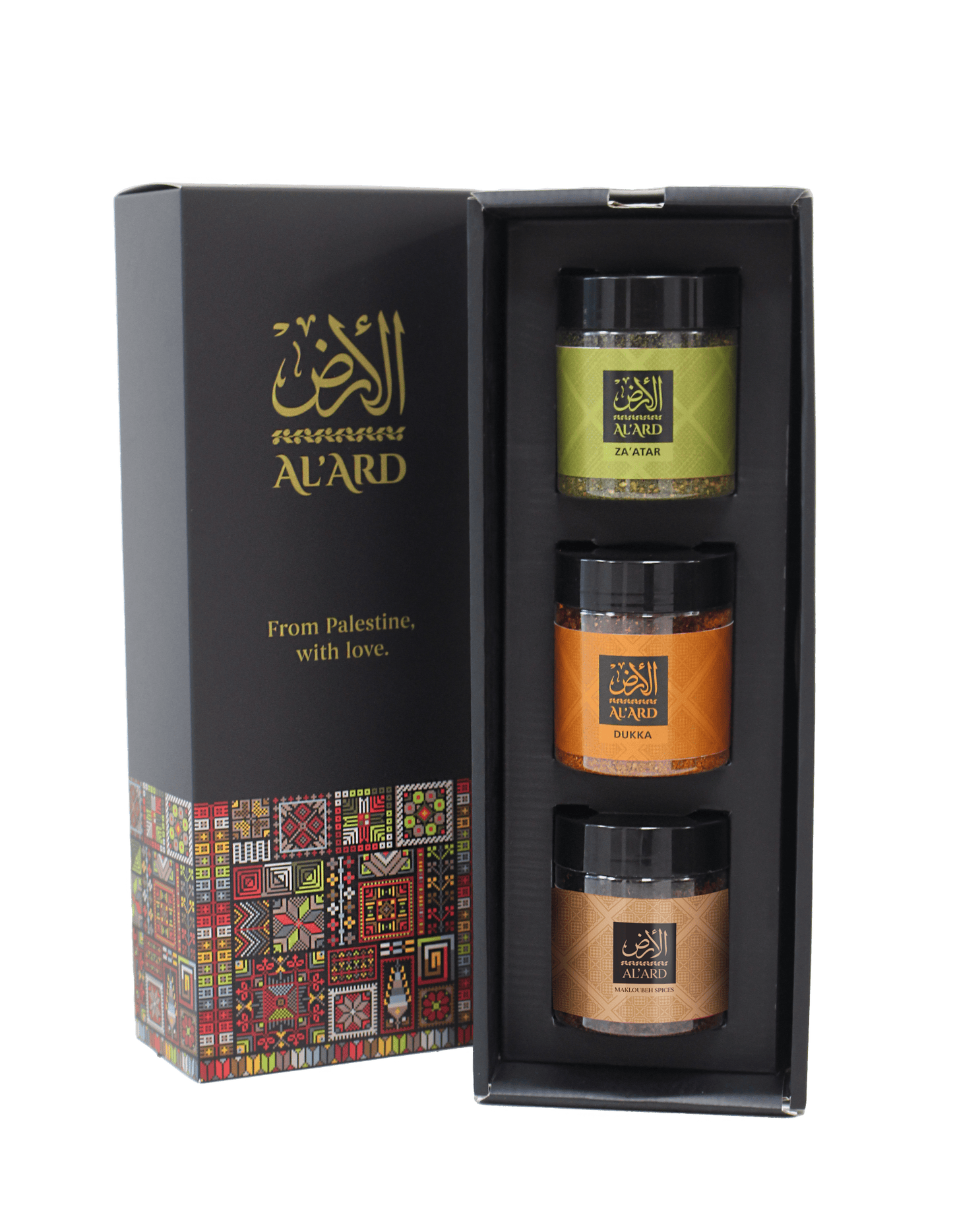 Al'ard USA Al'Ard  Premium Gift - Premium Za'atar 120g + Dukkah Blend 120g + Maqlobah Spices mix 120g